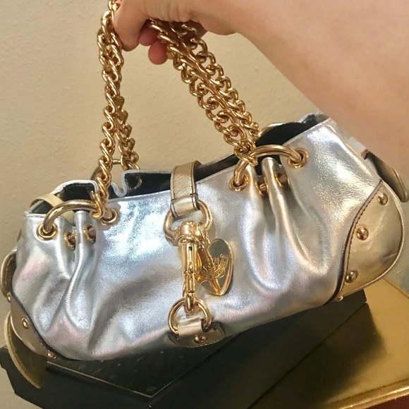 Juicy Couture Handbags - Juicy Couture vintage leather hobo SO Y2K!